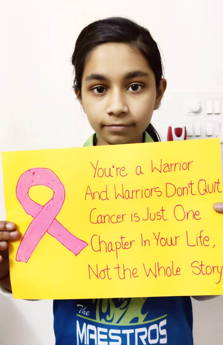 CANCER DAY: STUDENTS CREATE AWARENESS THROUGH THEIR SLOGANS