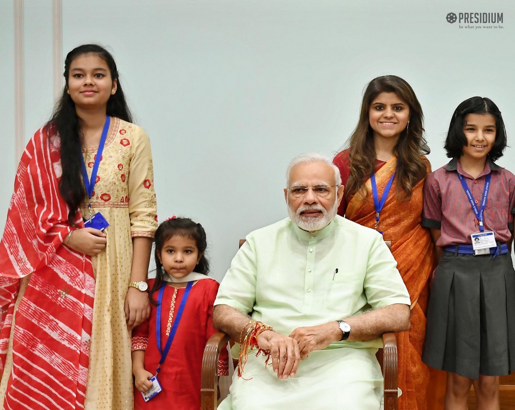 Presidium Rajnagar, CELEBRATING RAKSHABANDHAN WITH THE PM OF INDIA,SHRI NARENDRA MODI