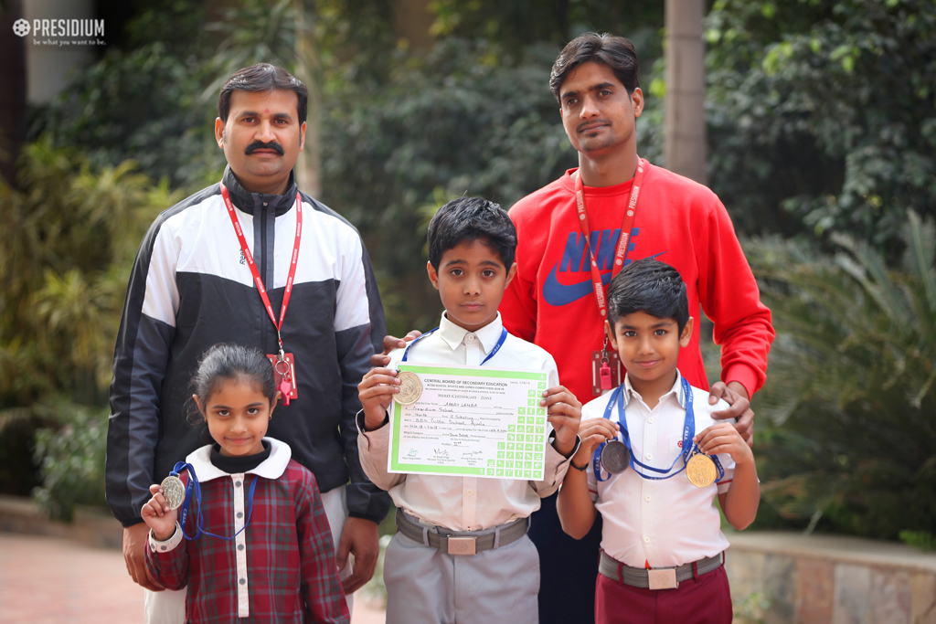 Presidium Gurgaon-57, YOUNG SKATERS EMERGE VICTORIOUS AT THE CBSE SKATING CHAMPIONSHIP