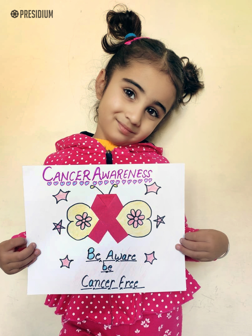 Presidium Rajnagar, STUDENTS PROMOTE CANCER AWARENESS WITH POSTER MAKING