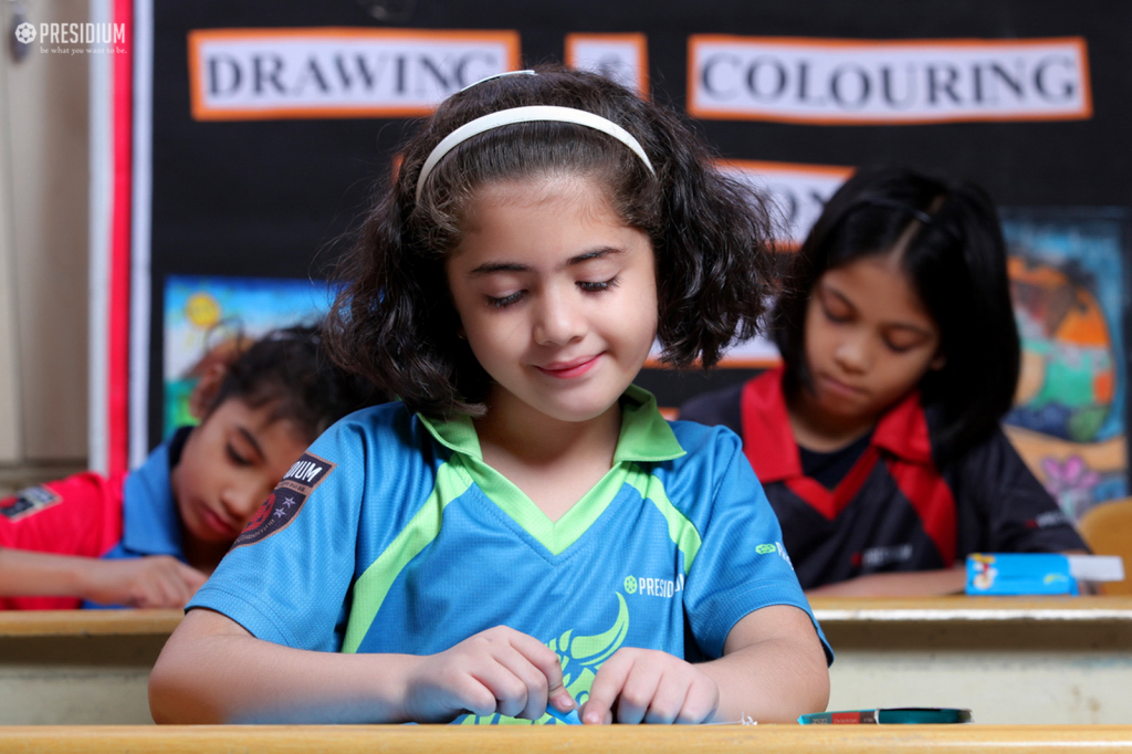 Presidium Indirapuram, CREATIVITY & ARTISTIC EXCELLENCE SOARS HIGH AT COLOURING CONTEST