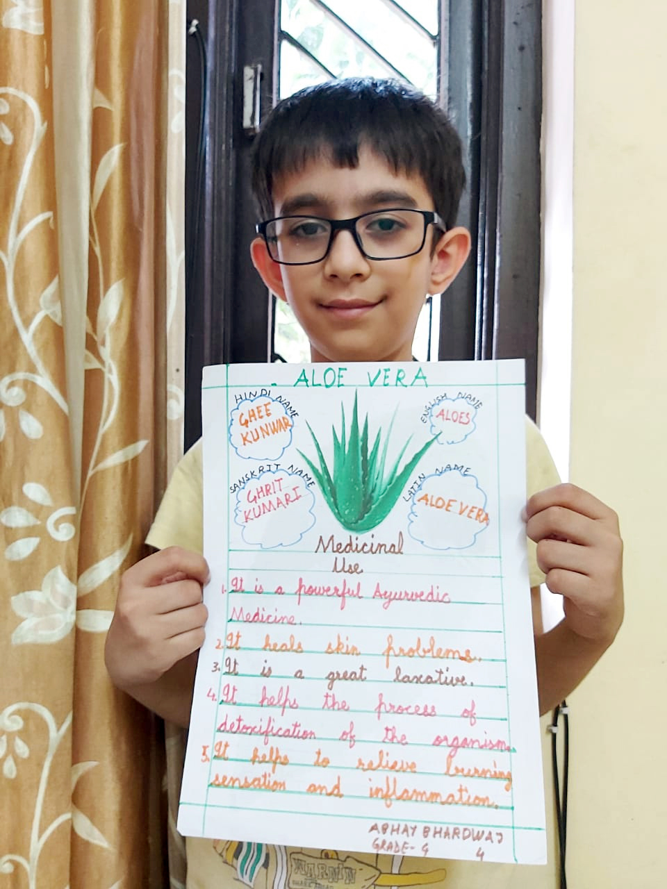 Presidium Dwarka-6, STUDENTS LEARN ABOUT THE MEDICINAL VALUES OF PLANTS 