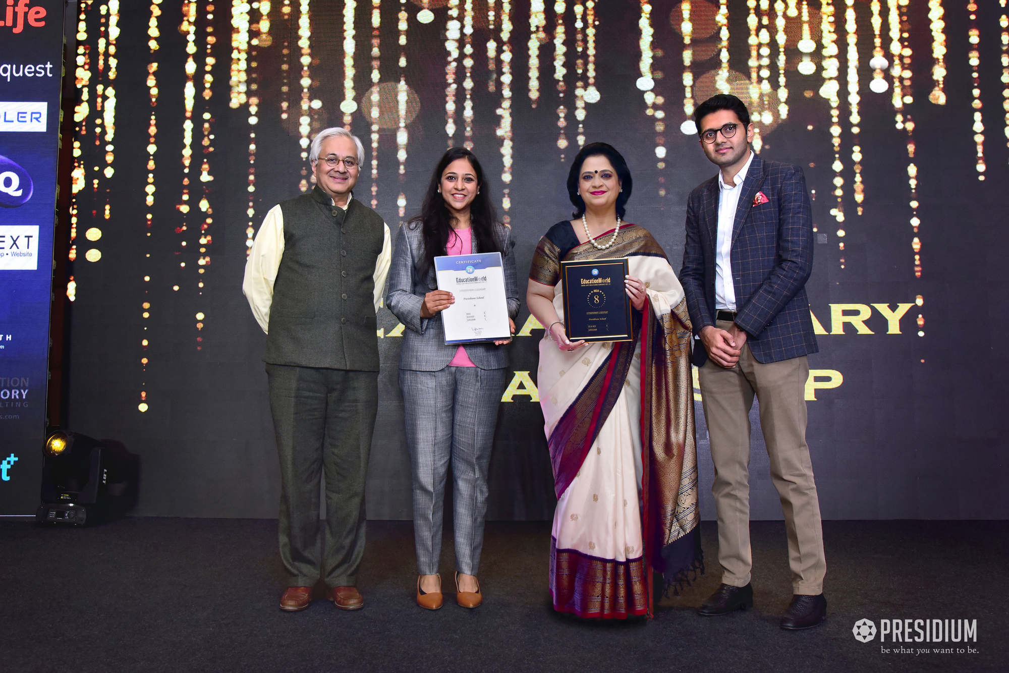 PRESIDIUM HONOURED AS INDIA’S #8 EXTRAORDINARY LEADERSHIP SCHOOL