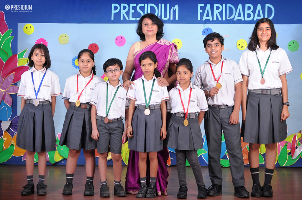 Presidium Gurgaon-57, BUDDING GYMNASTS SHINE AT CBSE SPORTS & GAMES COMPETITION