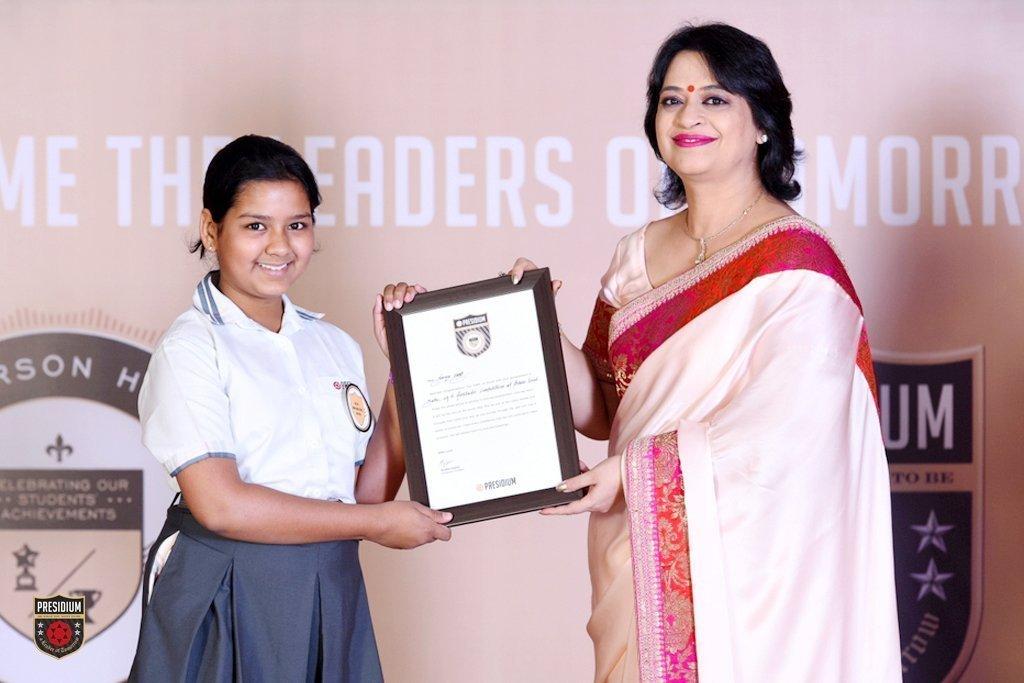 Presidium Gurgaon-57, PRESIDIUM’S YOUNG ACHIEVERS ACKNOWLEDGED AT CHAIRPERSON HONOURS -A GRAND CEREMONY