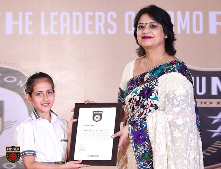 Presidium Indirapuram, PRESIDIUM’S YOUNG ACHIEVERS ACKNOWLEDGED AT CHAIRPERSON HONOURS-A GRAND CEREMONY