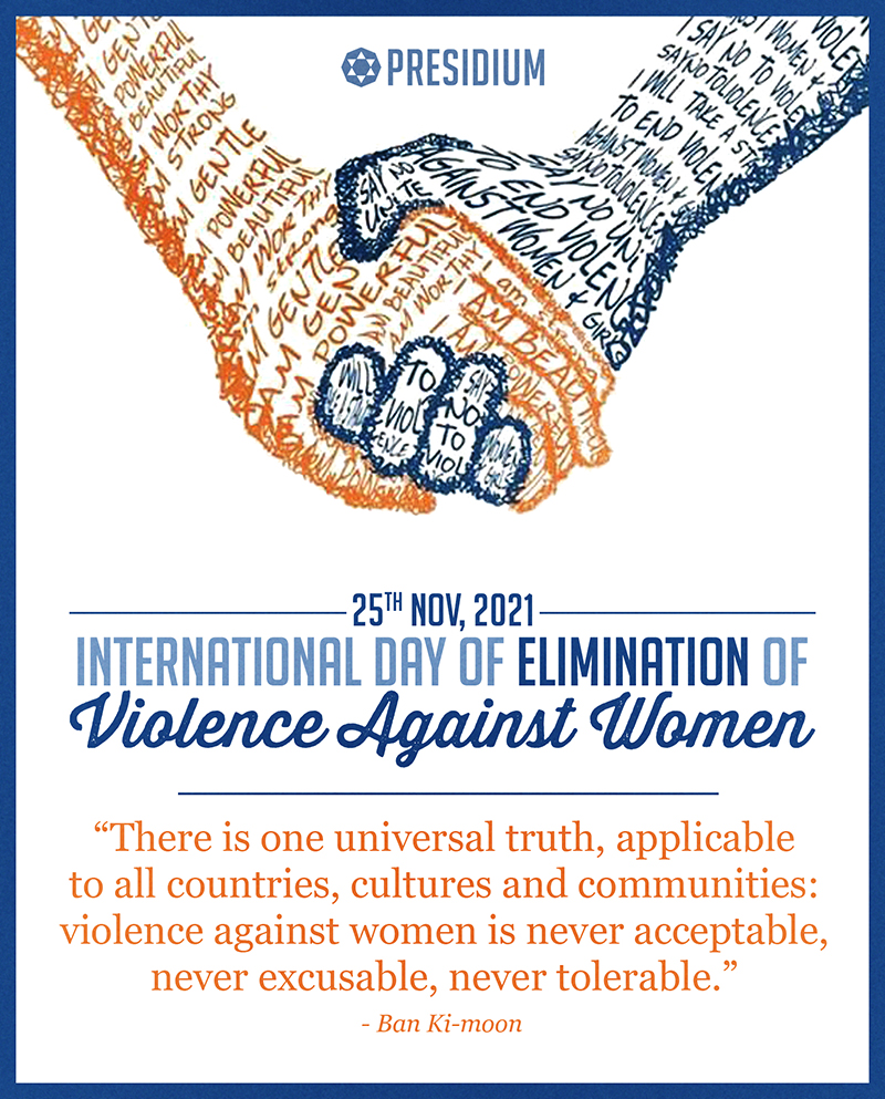 LET’S COMMIT TO ELIMINATION OF VIOLENCE AGAINST WOMEN