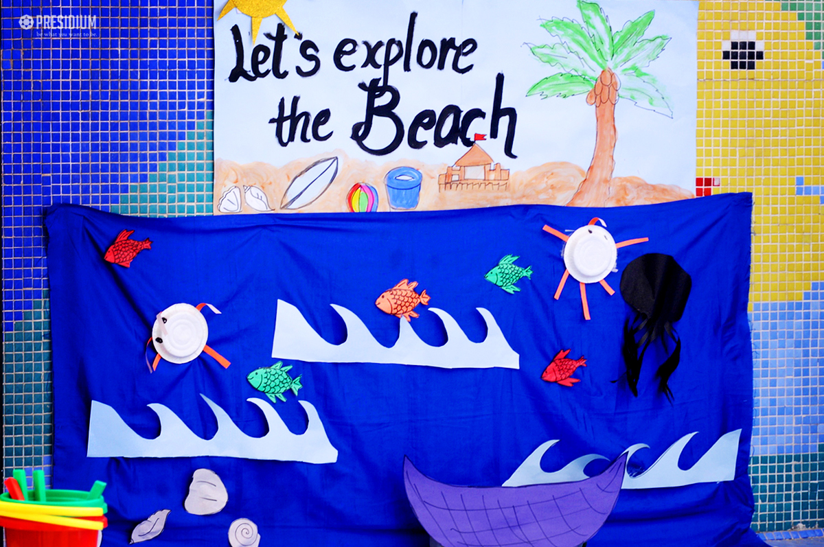 Presidium Dwarka-6, INTRODUCING THE THEME OF SEA WITH A MAKE BELIEF BEACH ACTIVITY