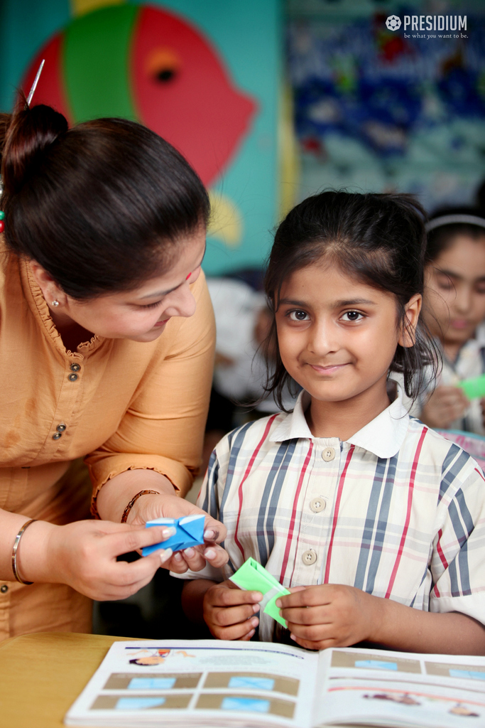 Presidium Pitampura, TIPPI TIPPI TAP: PRESIDIANS INDULGE IN COLOURFUL ORIGAMI ACTIVITY