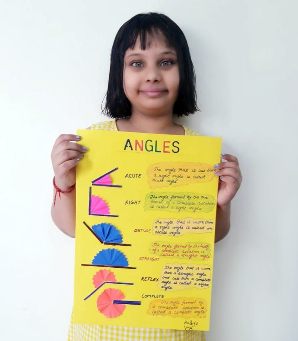 Presidium Dwarka-6, STUDENTS LEARN ABOUT THE DIFFERENT ANGLES WITH FUN ACTIVITY