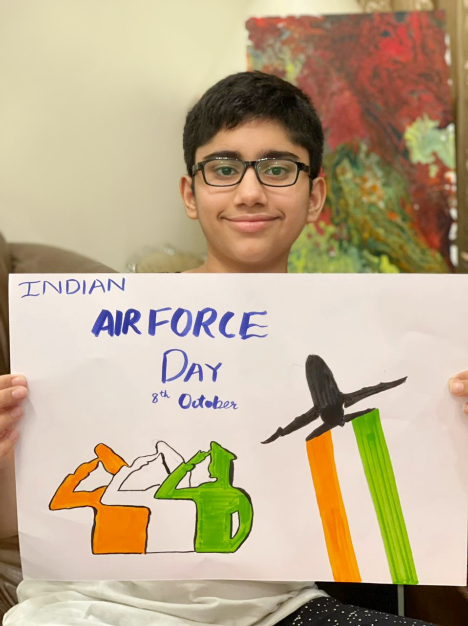 STUDENTS SALUTE OUR AIR WARRIORS FOR THEIR COURAGE & VALOUR