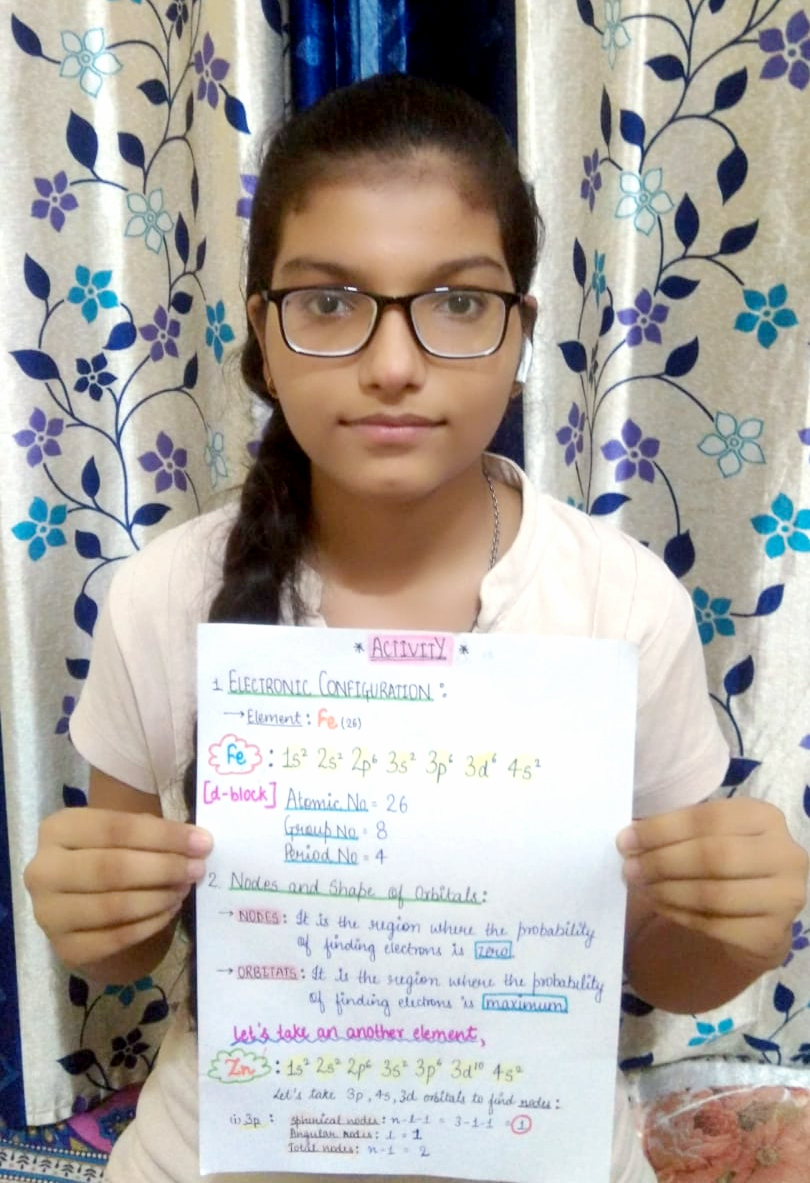 Presidium Rajnagar, STUDENTS ENHANCE THEIR UNDERSTANDING OF ATOMIC ORBITALS