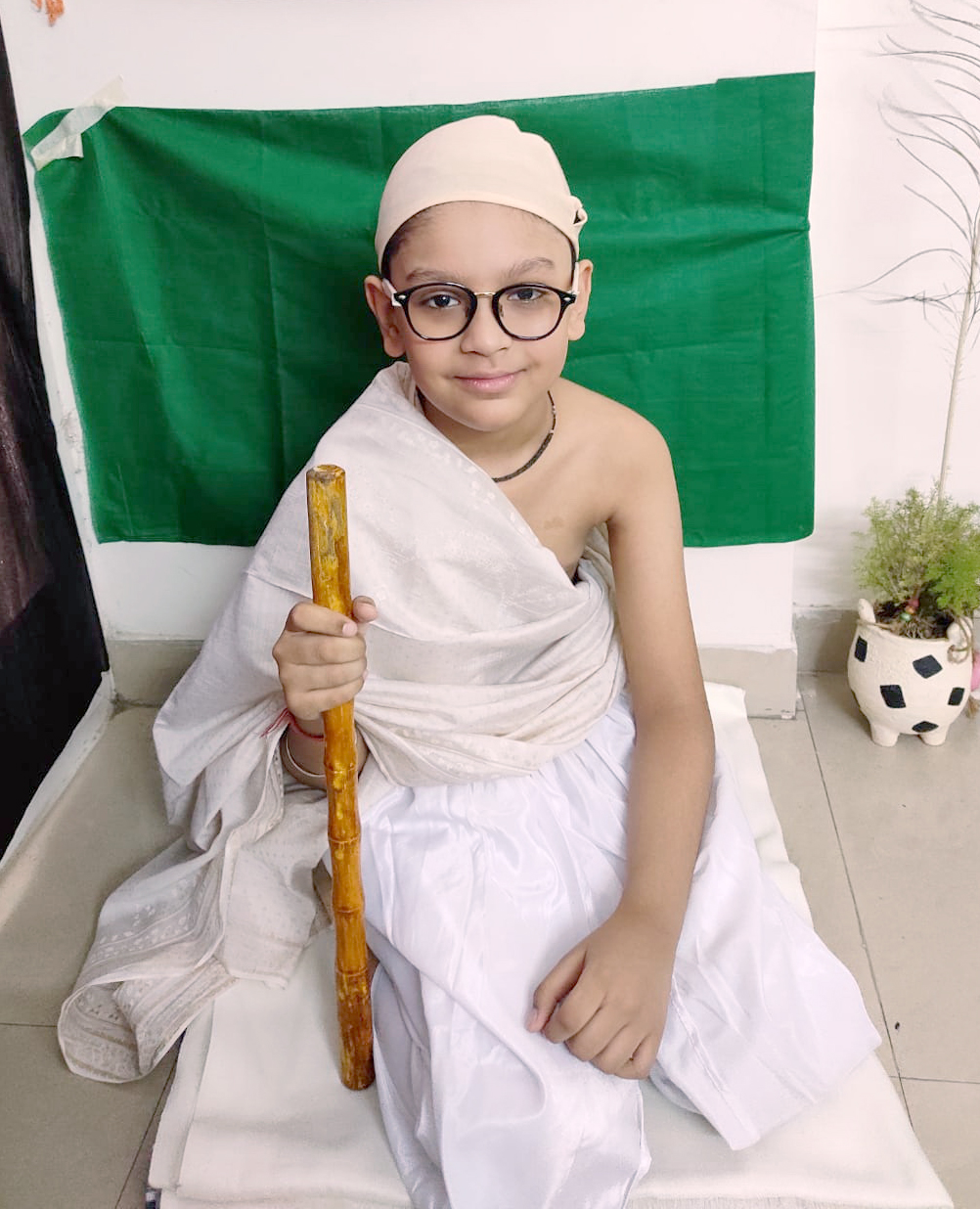 Presidium Vivek Vihar, GANDHI JAYANTI: LITTLE BAPUS DISSEMINATE MESSAGE OF LOVE & PEACE