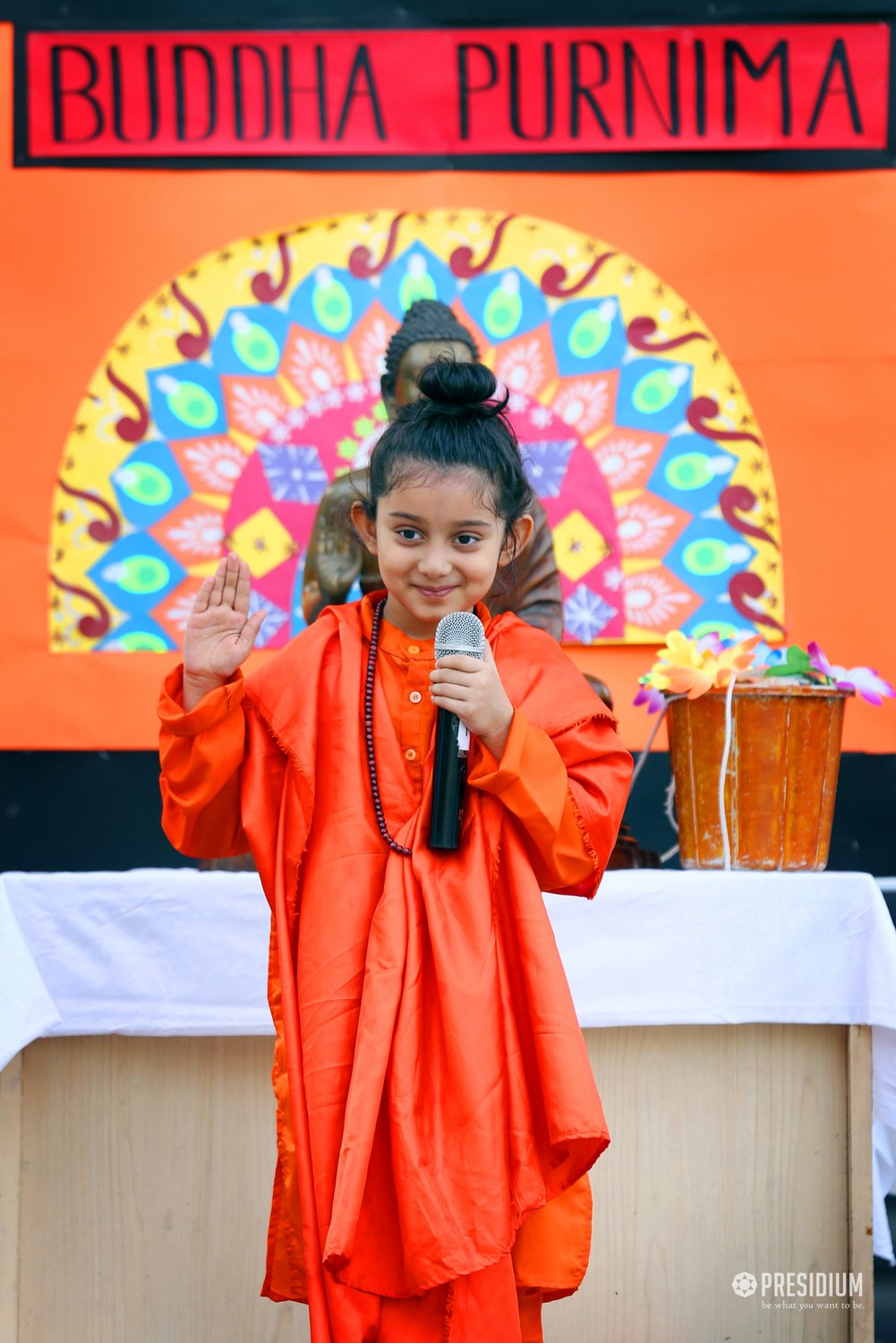 Presidium Gurgaon-57, BUDDHA PURNIMA: STUDENTS SPREAD MESSAGE OF UNIVERSAL BROTHERHOOD