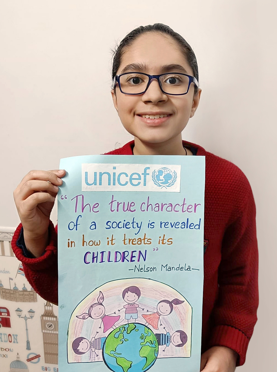 UNICEF DAY:STUDENTS CREATE AWARENESS ABOUT THE RIGHTS OF CHILDREN