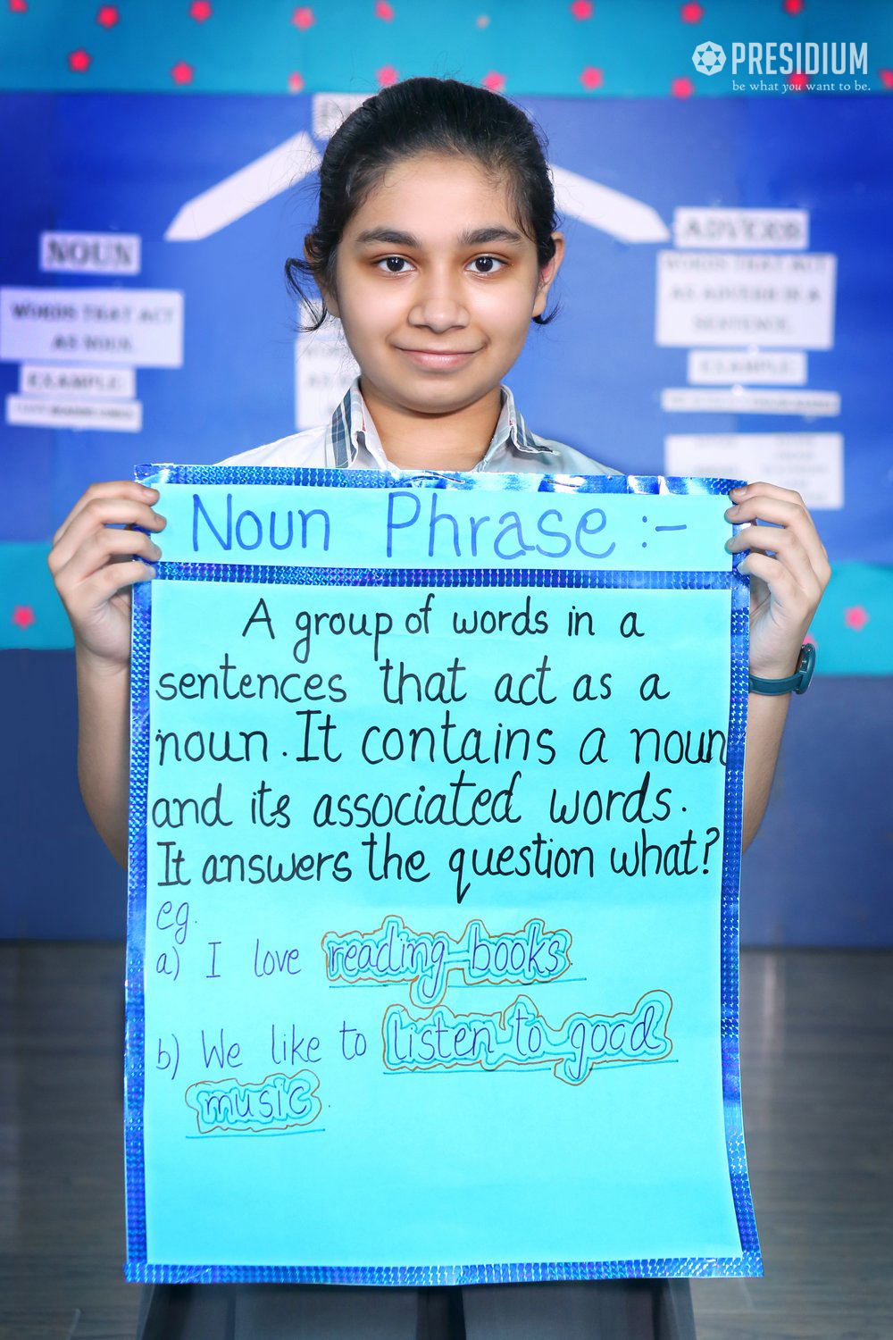 Presidium Punjabi Bagh, STUDENTS LEARN THE DIFFERENCE B/W A SENTENCE & PHRASE