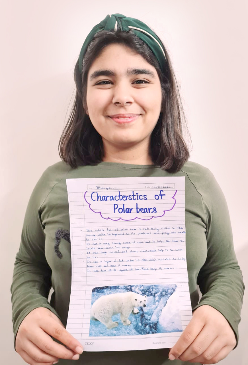 Presidium Pitampura, STUDENTS LEARN ABOUT POLAR BEAR & THEIR HABITATS 