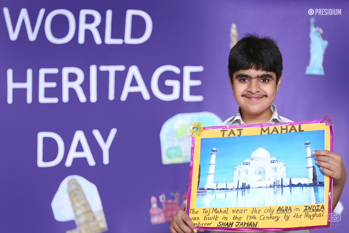 Presidium Pitampura, STUDENTS OBSERVE WORLD HERITAGE DAY WITH SPECIAL ASSEMBLY 