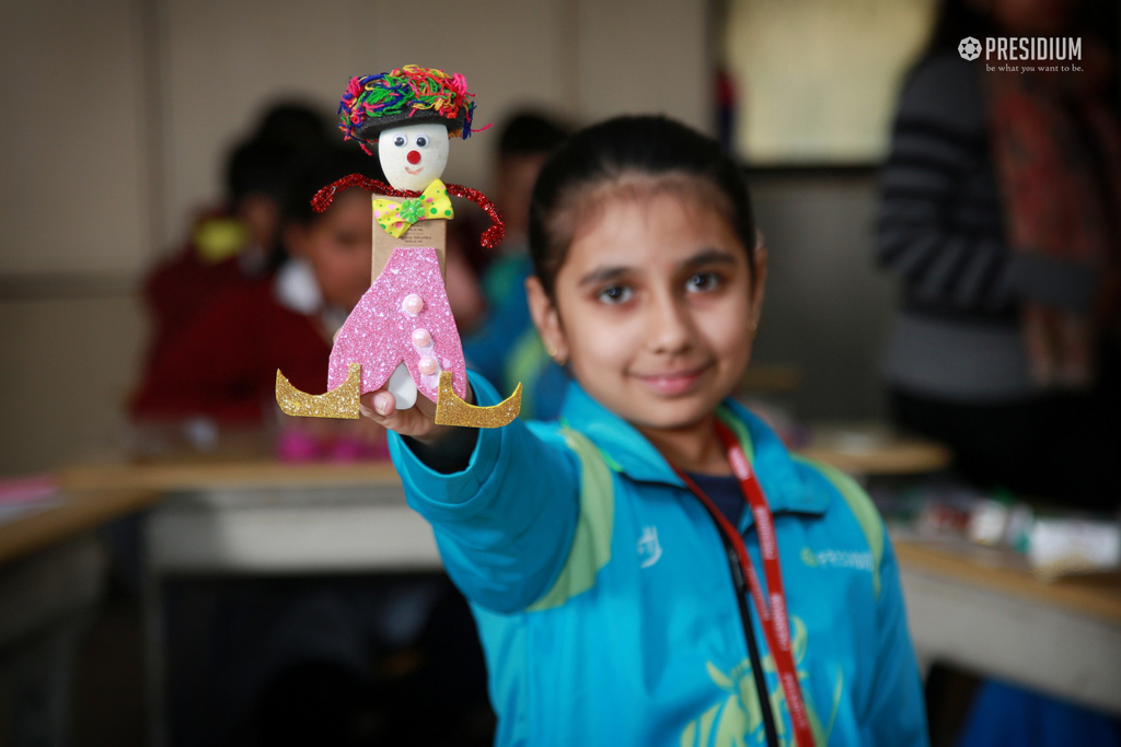 Presidium Indirapuram, OUR BUDDING ARTISTS MAKE THE MOST OF PUPPET MAKING COMPETITION