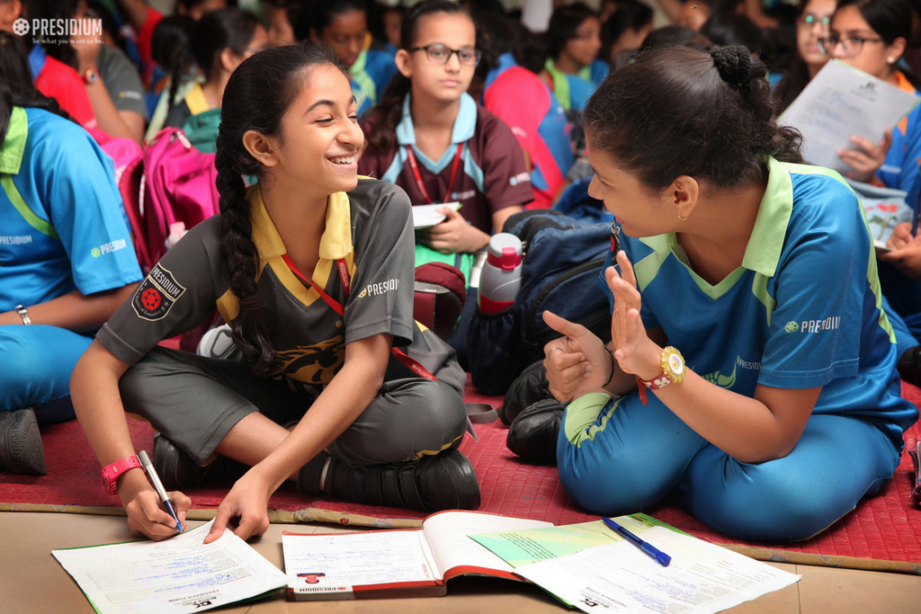 Presidium Gurgaon-57, PROUD TO BE A GIRL: WORKSHOP ON FEMALE HEALTH & HYGIENE