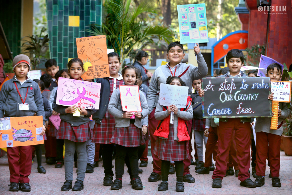 Presidium Vivek Vihar, PRESIDIANS DOING THEIR BIT ON WORLD CANCER DAY