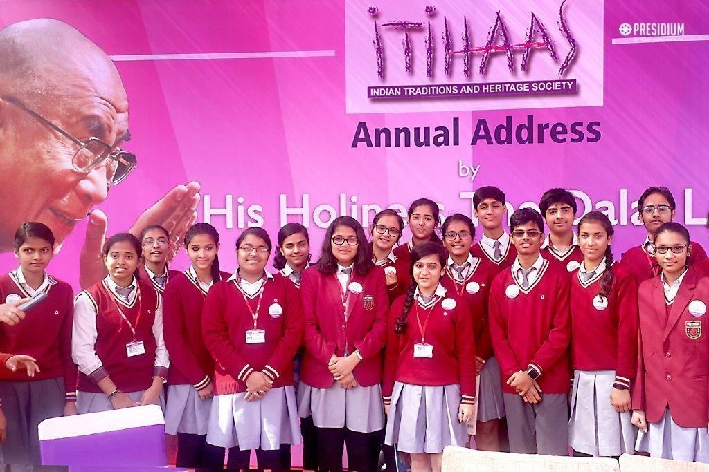 Presidium Gurgaon-57, ANNUAL ADDRESS OF ITIHAAS BY HIS HOLINESS THE DALAI LAMA