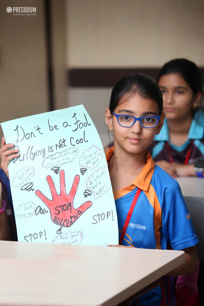 Presidium Gurgaon-57, PRESIDIUM STANDS FOR BULLY PROOF CLASSROOMS ON ANTI-BULLYING DAY