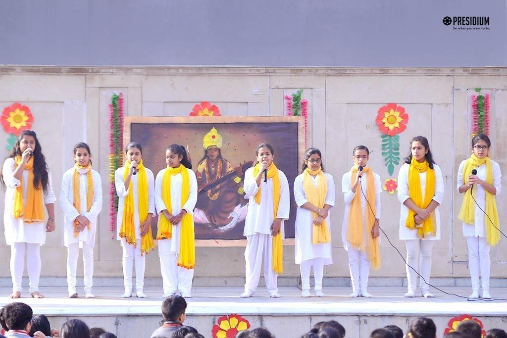 Presidium Indirapuram, BASANT PANCHAMI: GODDESS SARASWATI BESTOWED HER BLESSINGS