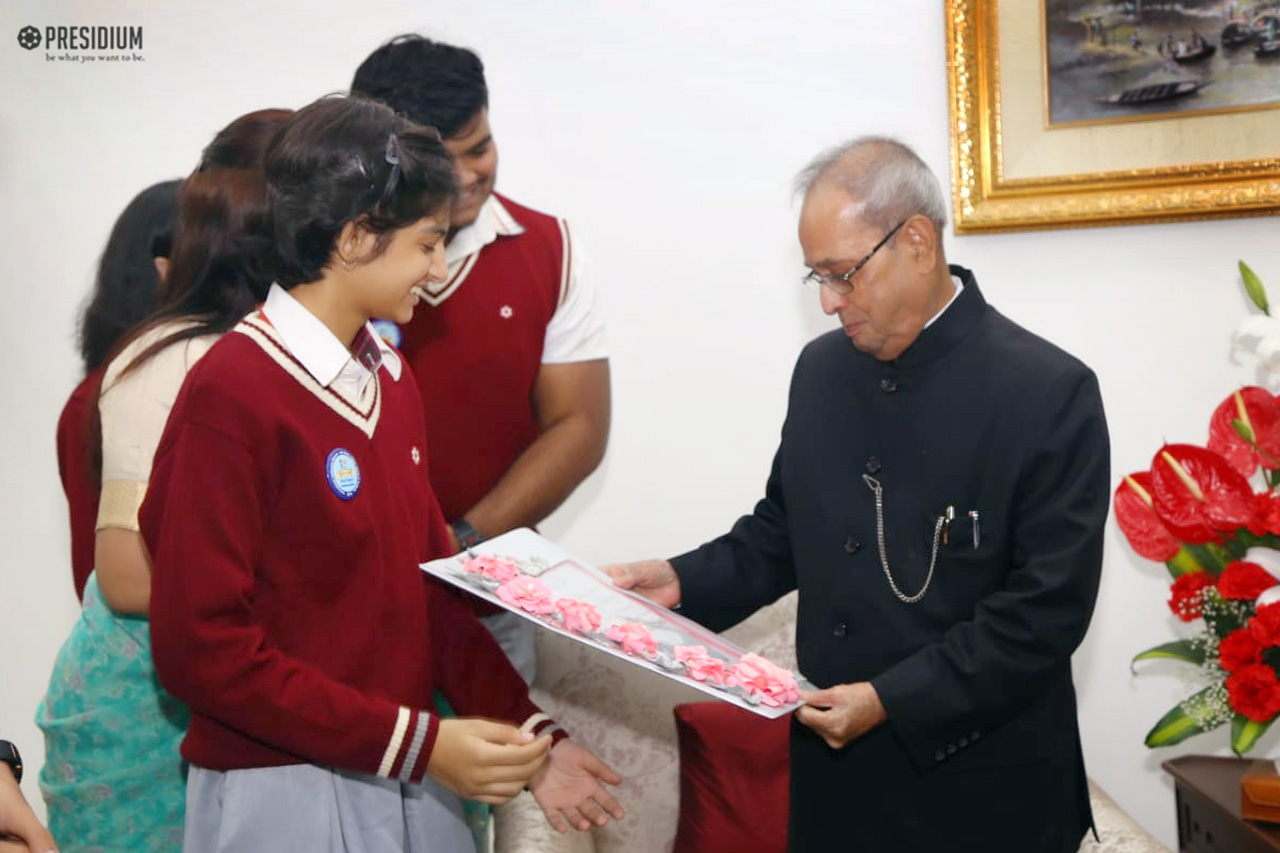 Presidium Indirapuram, BIRTHDAY CELEBRATIONS WITH FORMER PRESIDENT,SHRI PRANAB MUKHERJEE