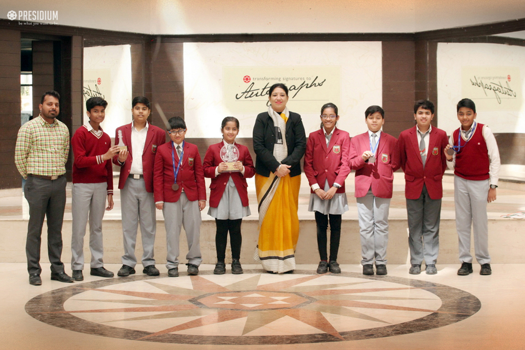 Presidium Indirapuram, PRESIDIANS ADD ANOTHER FEATHER TO THE GLORY AT CBSE CHESS ZONALS