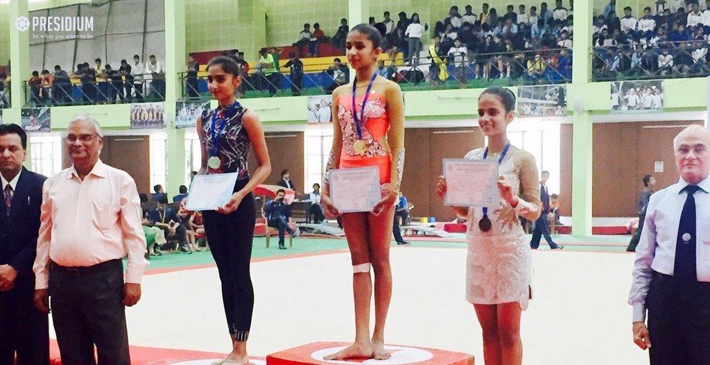 Presidium Indirapuram, CBSE Nationals: Presidium Gymnasts outshine with 7 medals!