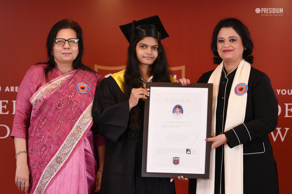 Presidium Gurgaon-57, CITATION CEREMONY: WISHING THE STUDENTS A BRIGHTER FUTURE AHEAD