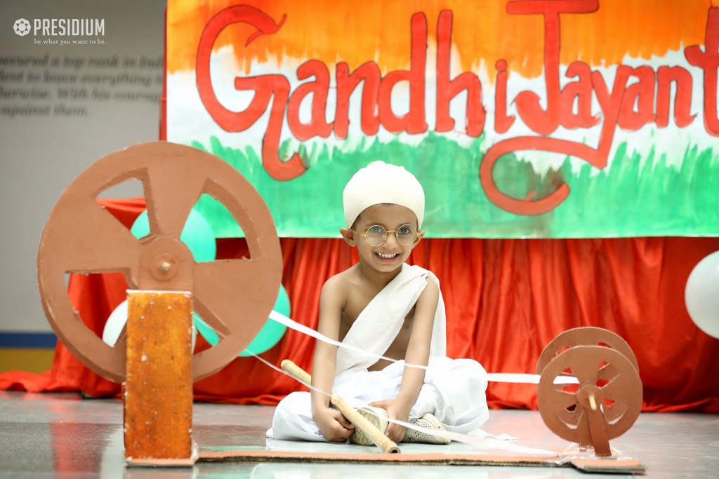 Presidium Dwarka-6, PRESIDIANS HONOUR GANDHIJI FOR HIS SIMPLICITY ON GANDHI JAYANTI