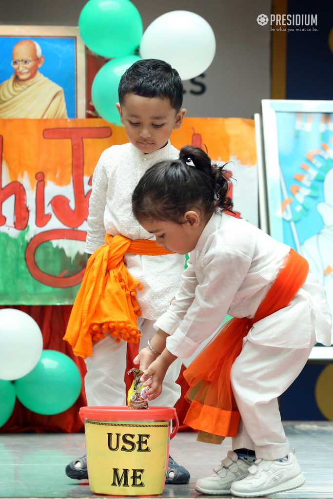 Presidium Dwarka-6, PRESIDIANS HONOUR GANDHIJI FOR HIS SIMPLICITY ON GANDHI JAYANTI