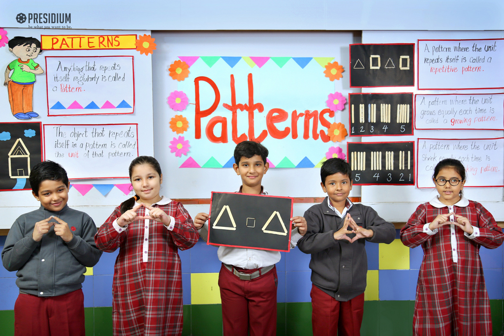 Presidium Dwarka-6, STUDENTS COMPREHEND ‘PATTERN’ IN A PLAY-WAY METHOD