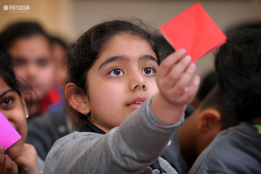 Presidium Gurgaon-57, PRESIDIANS LEARN THE ART OF ORIGAMI WITH A FUN CRAFT ACTIVITY!