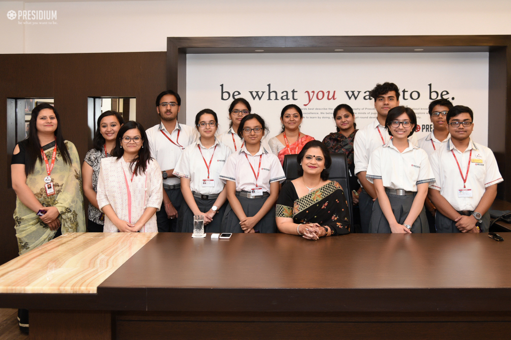 Presidium Gurgaon-57, STUDENTS & STAFF SHARE THEIR YEAR-ROUND LAURELS WITH SUDHA MA'AM