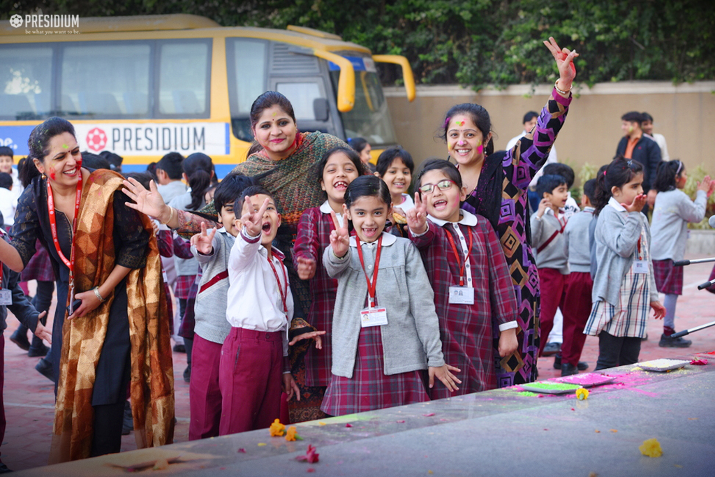 Presidium Gurgaon-57, YOUNG PRESIDIANS WELCOME THE FESTIVAL OF COLOURS IN GREAT SPIRITS