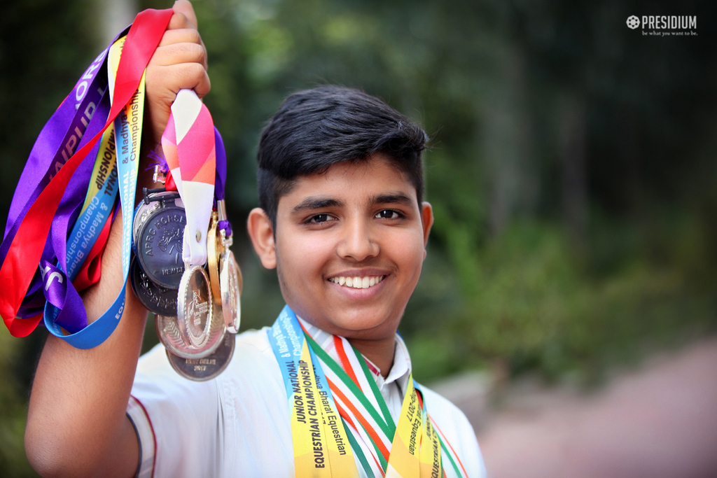 Presidium Gurgaon-57, YOUNG HORSE RIDER WINS MEDALS WITH THE PERFECT LEAPS & JUMPS!