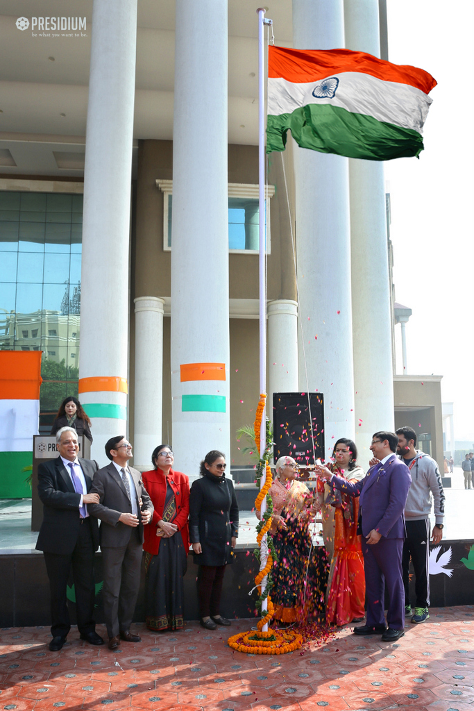 Presidium Gurgaon-57, PRESIDIANS SOAK IN THE FEELING OF PATRIOTISM THIS REPUBLIC DAY