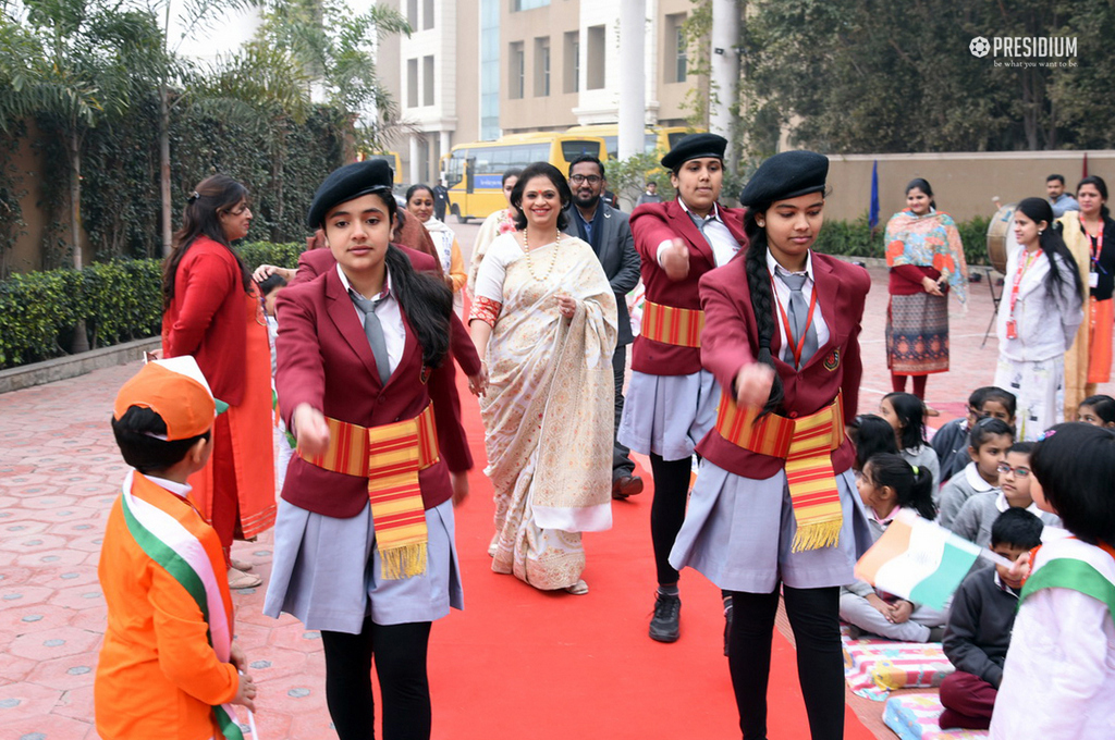 Presidium Gurgaon-57, SUDHA MAM CELEBRATES 69TH REPUBLIC DAY WITH PATRIOTIC PRESIDIANS