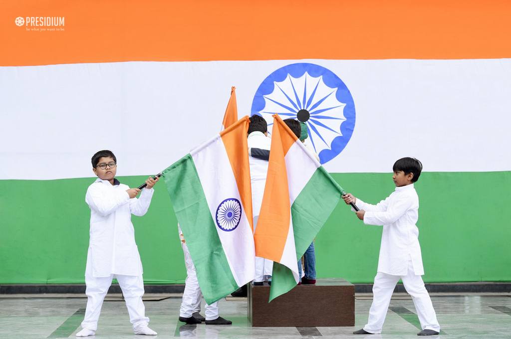 Presidium Gurgaon-57, SUDHA MAM CELEBRATES 69TH REPUBLIC DAY WITH PATRIOTIC PRESIDIANS