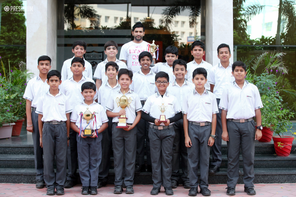 Presidium Gurgaon-57, PRESIDIUM GURGAON BECOMES CHAMPION AT SGFI CRICKET TOURNAMENT