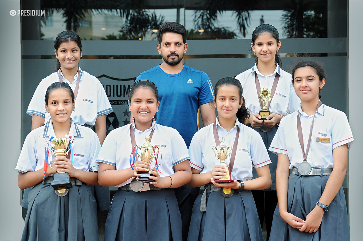 Presidium Gurgaon-57, SPECTACULAR VICTORY AT OPEN DISTRICT BASKETBALL COMPETITION