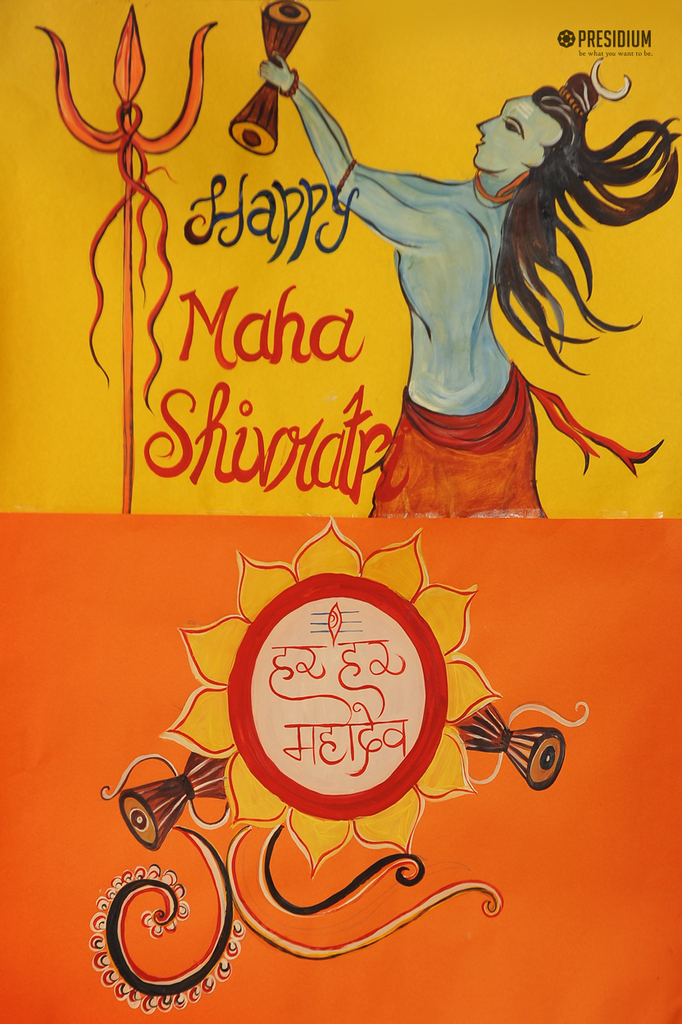 Hindu lord shiva for indian god maha shivratri beautiful card • wall  stickers watercolor, deity, ling | myloview.com