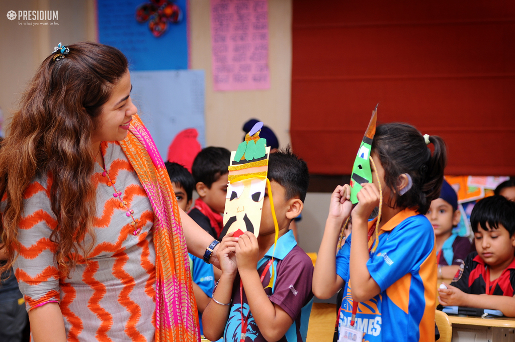 Presidium Gurgaon-57, MASK MAKING ACTIVITY SPOTS NOVEL SKILLS OF THE PRESIDIANS