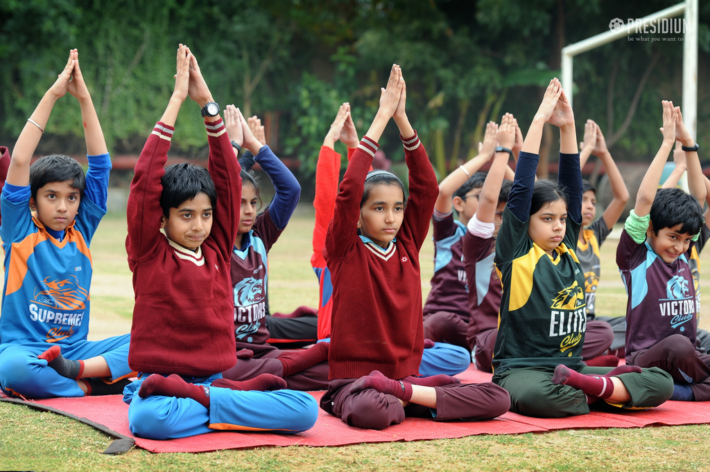 Presidium Gurgaon-57, A RELAXING YOGA AND MEDITATION SESSION FOR PRESIDIANS