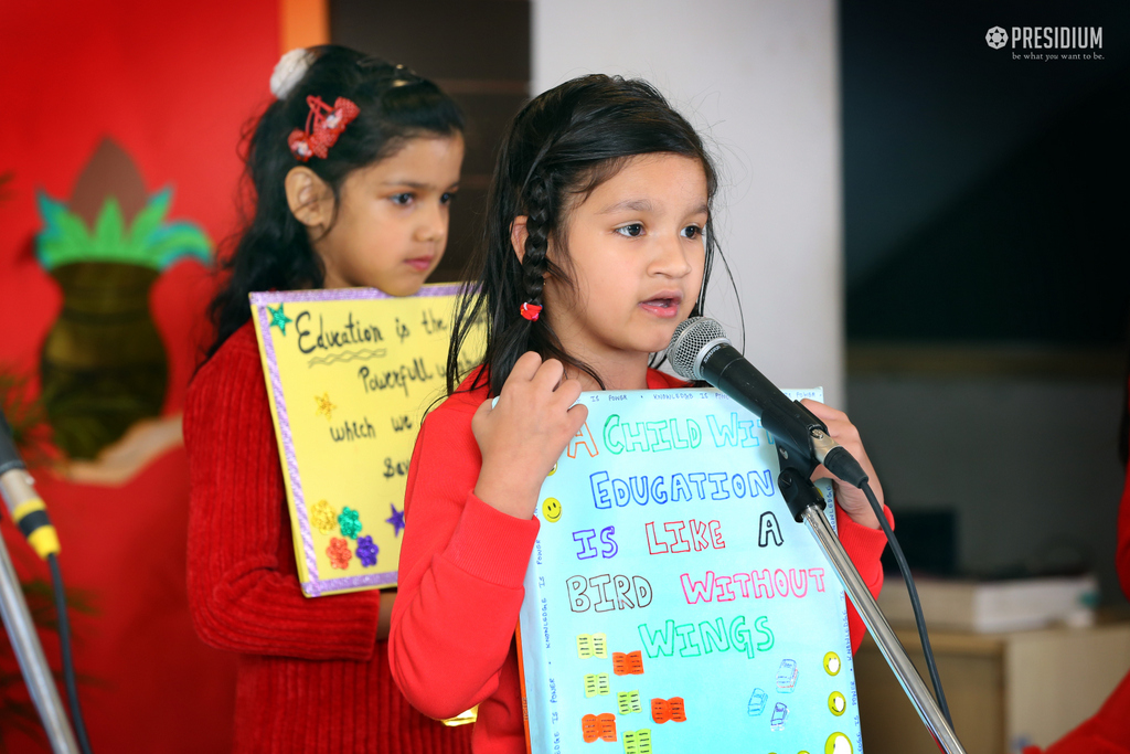 Presidium Gurgaon-57, STUDENTS ORGANIZE SPECIAL ASSEMBLY ON UNICEF DAY