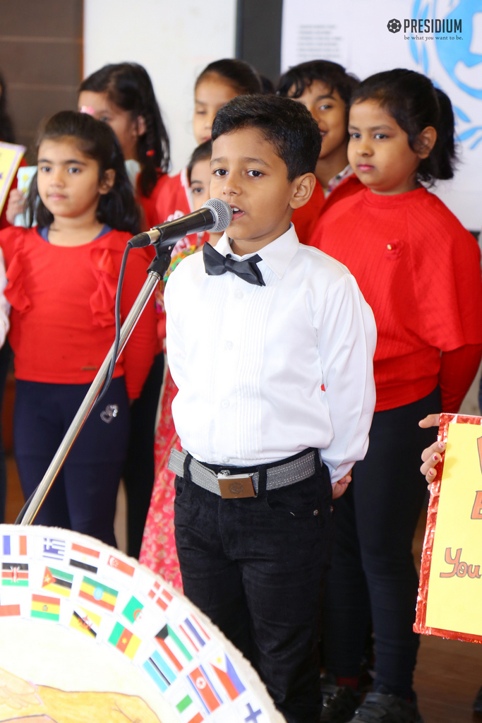 Presidium Gurgaon-57, STUDENTS ORGANIZE SPECIAL ASSEMBLY ON UNICEF DAY