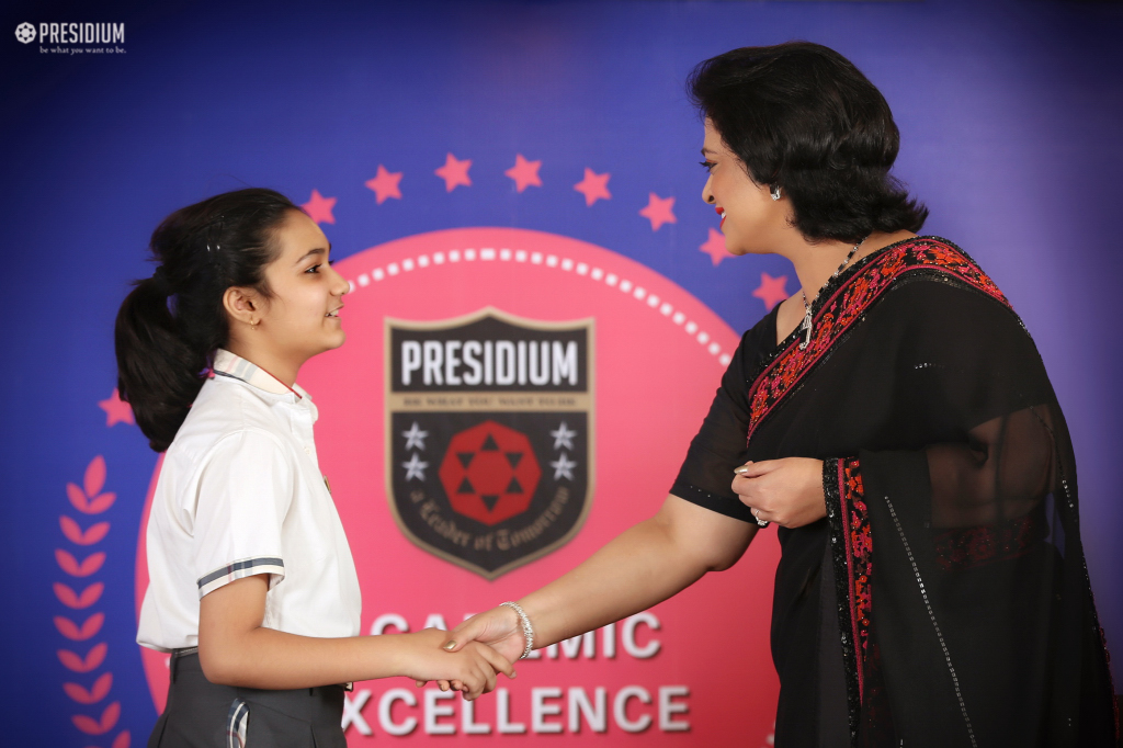 Presidium Gurgaon-57, YOUNG ACHIEVERS HONOURED AT ACADEMIC EXCELLENCE AWARDS 2018